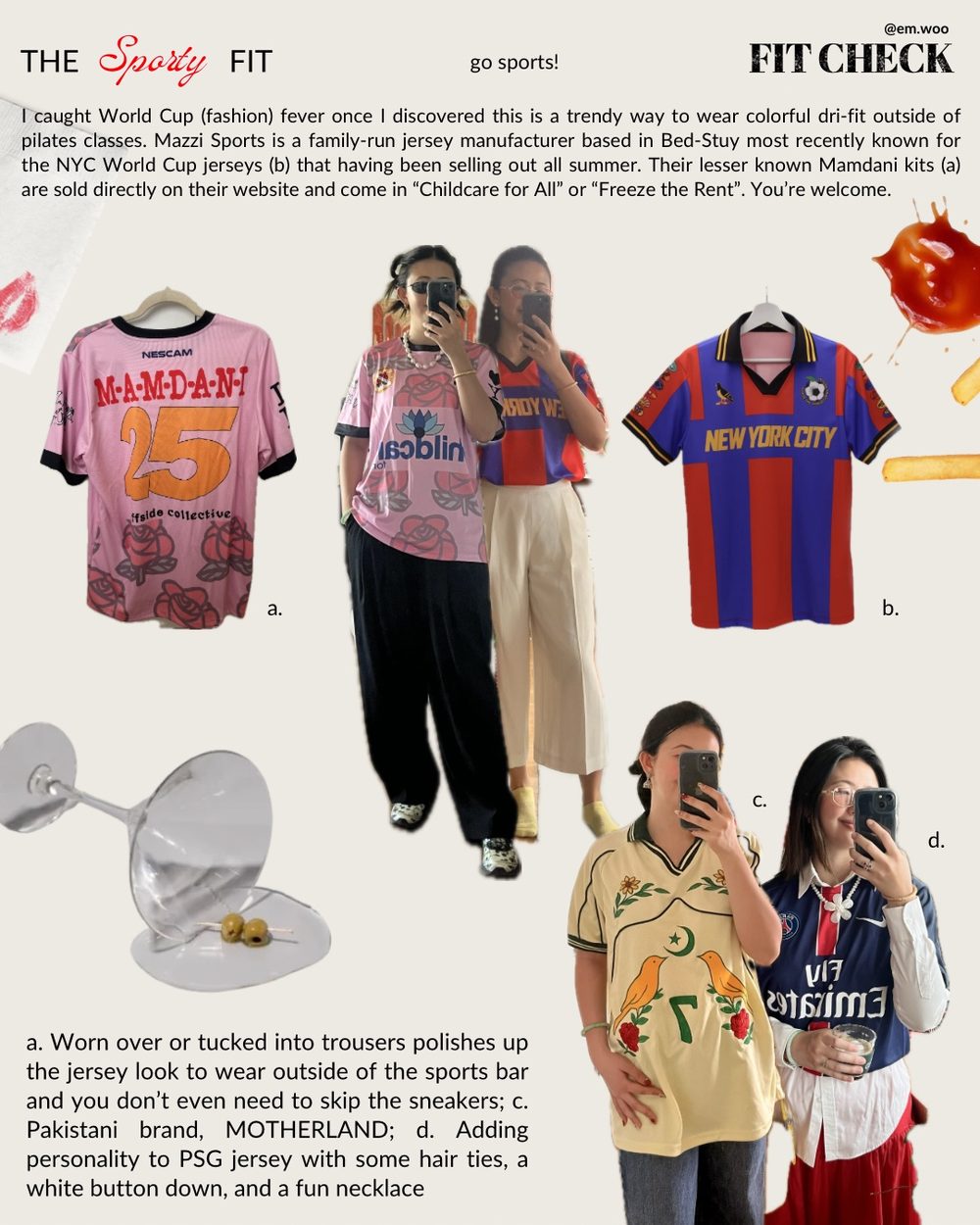 The Sporty Fit — soccer jerseys styled for daily wear